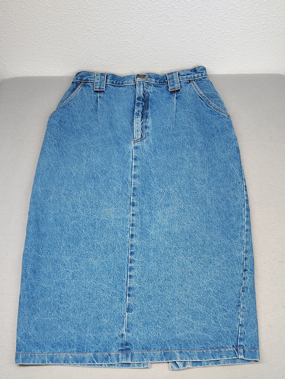 Vintage Vivaldi Jeanswear Denim Skirt made in the USA Women's Size 14
